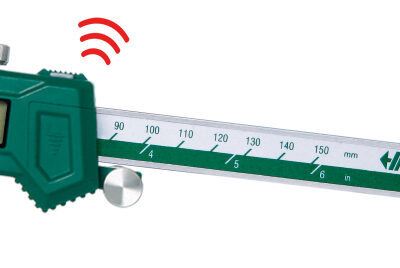 WIRELESS DIGITAL CALIPER WITH CARBIDE TIPPED JAWS, 0-8"/0-200mm
