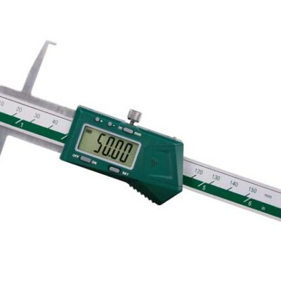 DIGITAL INSIDE GROOVE CALIPER, upper jaw .35-6"/9-150mm, lower jaw .70-6"/17-150mm