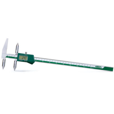 DIGITAL CENTERLINE/EDGE TO CENTER CALIPER, Range of upper jaw (edge to center): .4-20"/10.5-500mm, Range of lower jaw (center to center): .8-20"/20.5-500mm