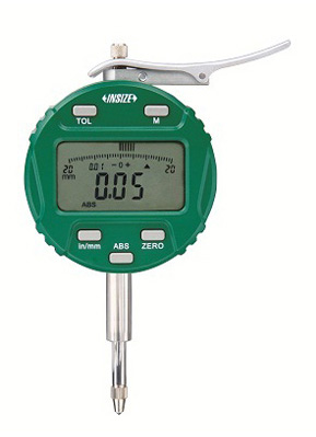 DIGITAL INDICATOR WITH LIFTING LEVER，.4"/10mm, flat back