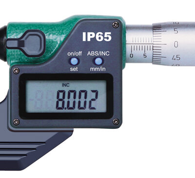 ELECTRONIC OUTSIDE MICROMETER (IP65), 25-50mm/1-2", resolution 0.001mm/.00005"