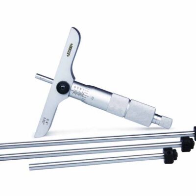 DEPTH MICROMETER, 0-8", base 3.996×.669"