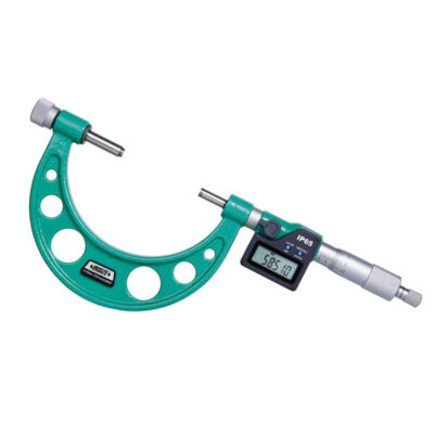 DIGITAL OUTSIDE MICROMETER WITH INTERCHANGEABLE ANVILS, 0-100mm/0-4"