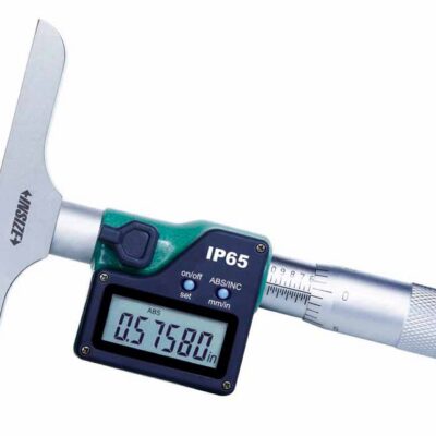 DIGITAL DEPTH MICROMETER, IP65, 0-12"/0-300mm