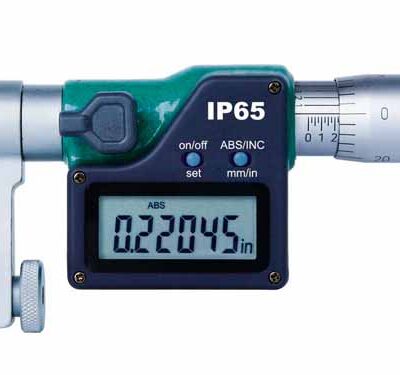 DIGITAL INTERCHANGEABLE ANVIL MICROMETER, 0-1"/0-25mm