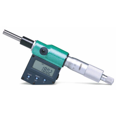 DIGITAL MICROMETER HEAD, 0-1"/0-25mm, plain stem