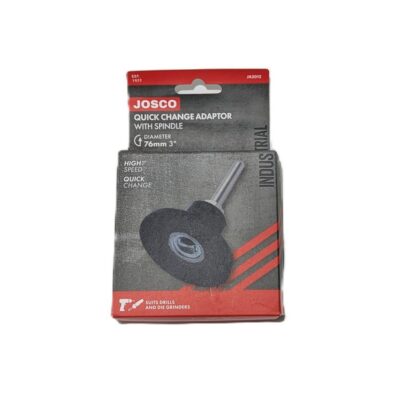 Quick Change Adaptor 3" 76mm with 1/4" Spindle