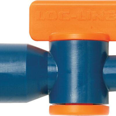 Loc-Line Coolant Hose Component, Acetal Copolymer, Valve, 1/4" Hose ID, 1/4" NPT Female, 100 PSI (Pack of 2)