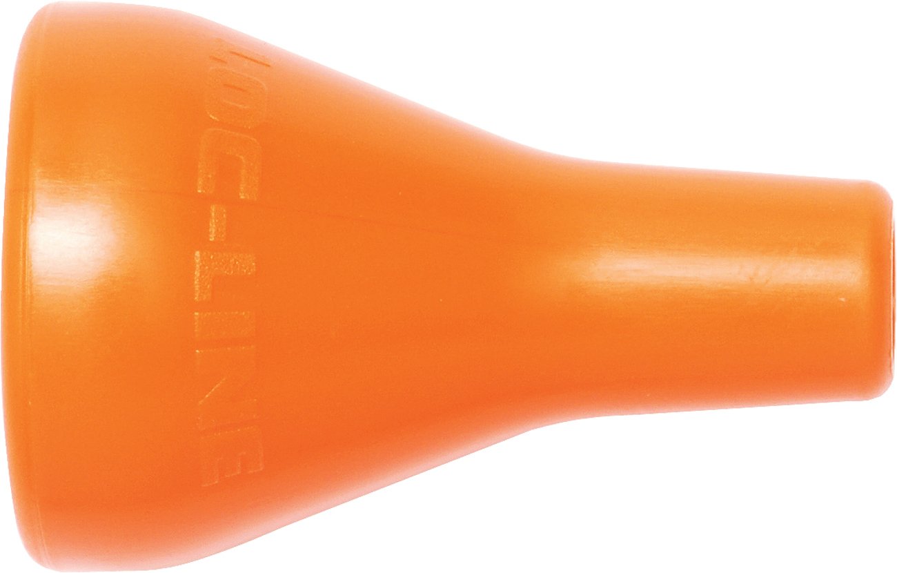 Loc-Line Coolant Hose Component, Orange Acetal Copolymer, Round Nozzle, 1/4" Diameter, 1/2" Hose ID (Pack of 4)