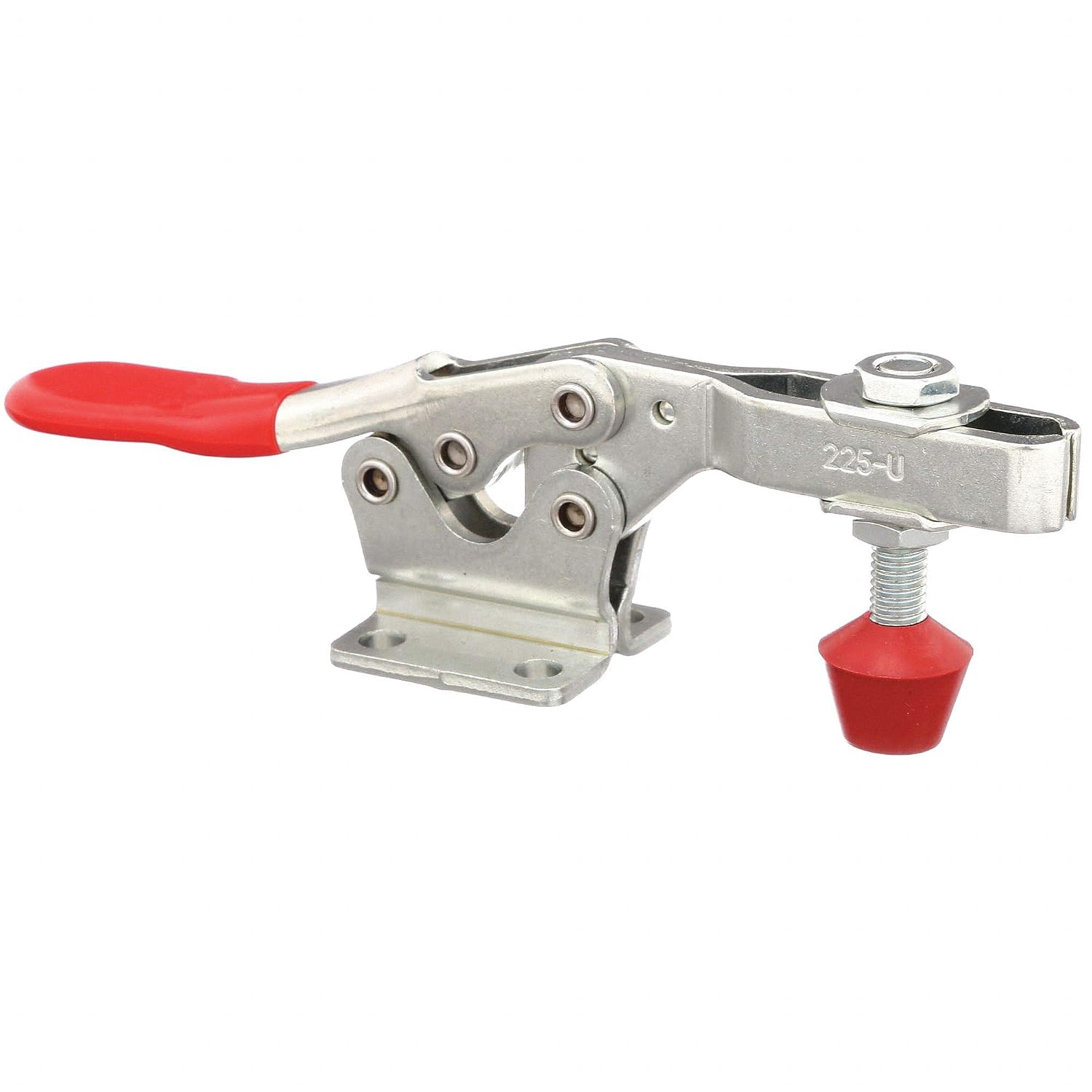 De-Sta-Co 225-U Horizontal Handle Hold Down Action Clamp with U-Shaped Bar and Flanged Base