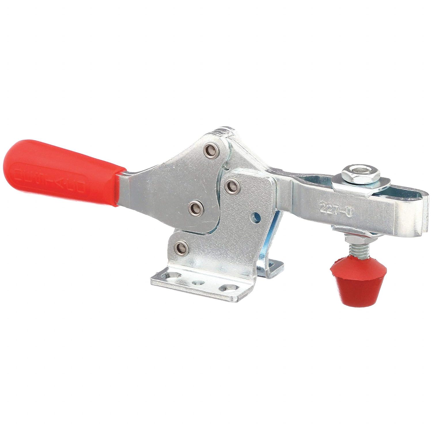 De-Sta-Co 227-U Horizontal Hold-Down Toggle Locking Clamp with U-Shaped Bar and Flanged Base