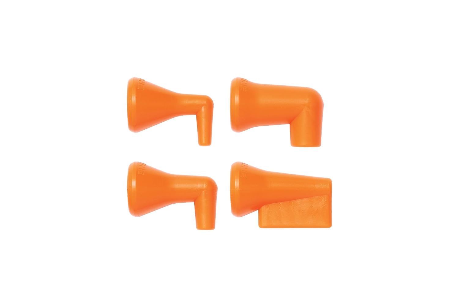 Loc-Line Coolant Hose 90 Degree Nozzle Kit, Acetal Copolymer, 4 Piece, 1/4" Hose ID