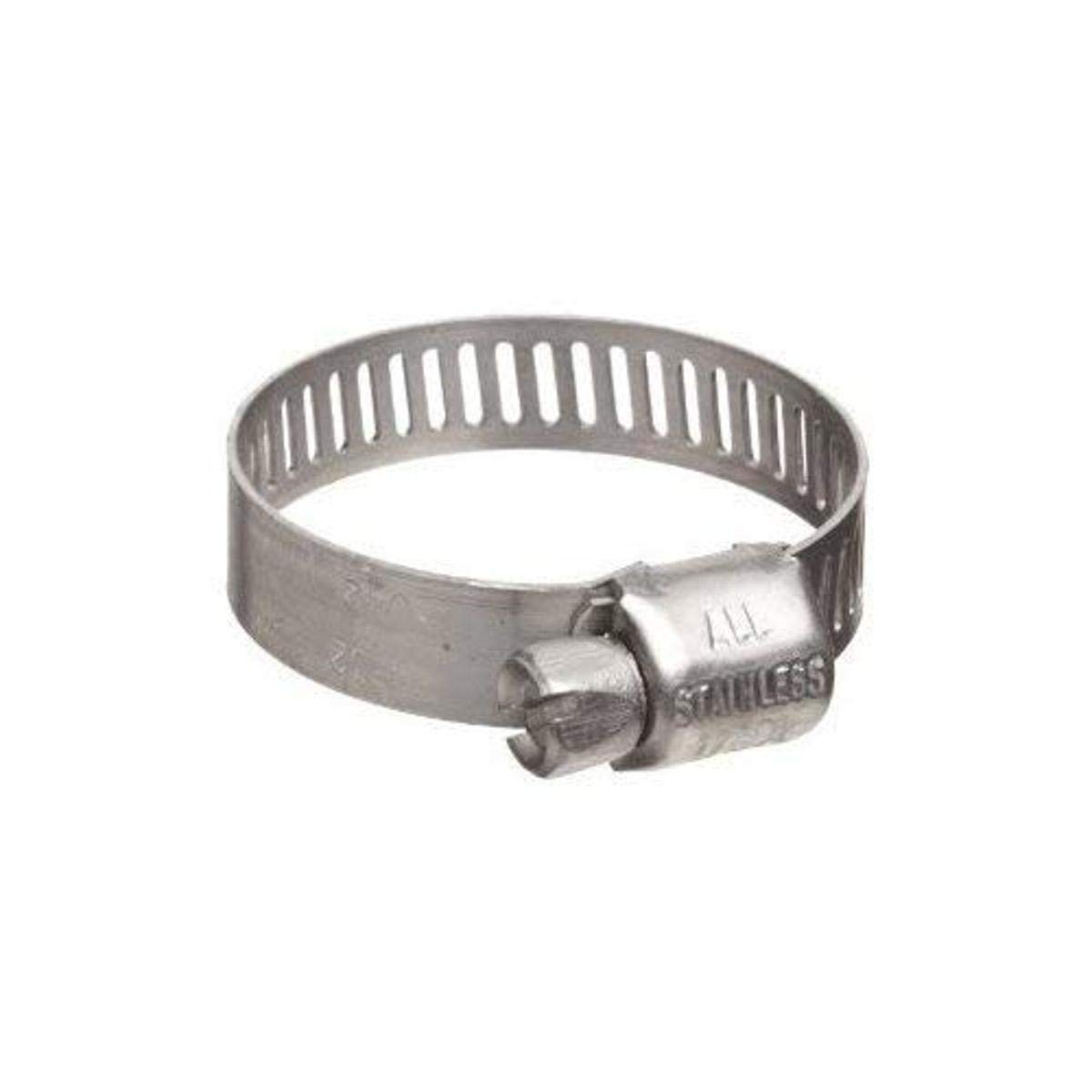 Precision Brand M20S Micro Seal, Miniature All Stainless Worm Gear Hose Clamp, 7/8" - 1-3/4" (Pack of 10)