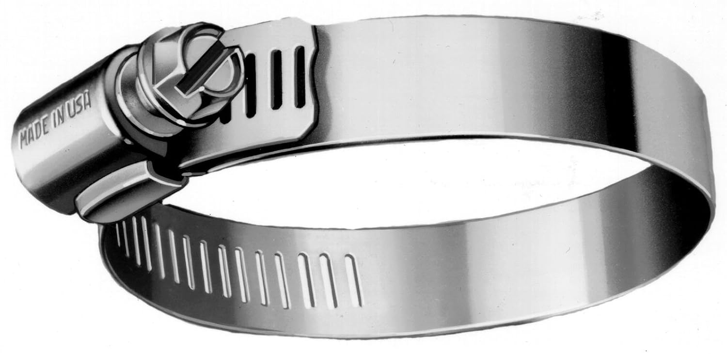Precision Brand B88HS All Stainless Worm Gear Hose Clamp, 4-3/32" - 6" (Pack of 10)