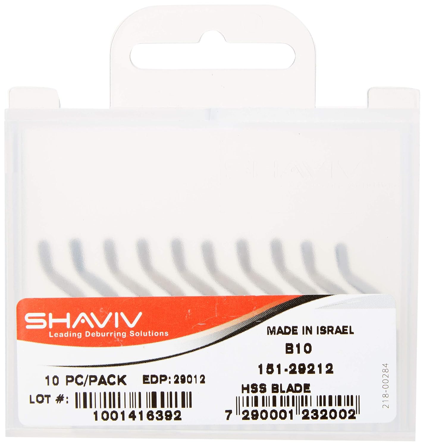 SHAVIV 151-29012 B10 Hi-Speed Steel Blades, Pack of 10 - Image 2