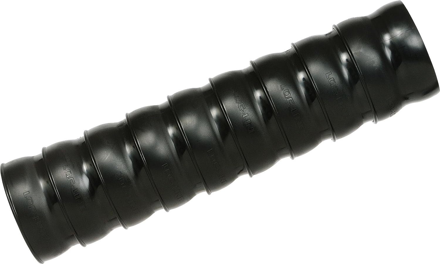 Loc-Line Anti-Static Vacuum Hose Component, Black Acetal Copolymer, 2-1/2" ID, 20 x 12" Length Segments (180 Elements Total)