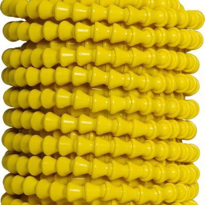 Loc-Line Acid Resistant Coolant Hose Component, Yellow Polyester, Coil, 50' Length, 1/4" Hose ID