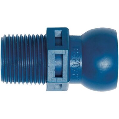 Loc-Line Coolant Hose Component, Acetal Copolymer, Connector, 1/2" Hose ID, 3/8" BSPT (Pack of 4)