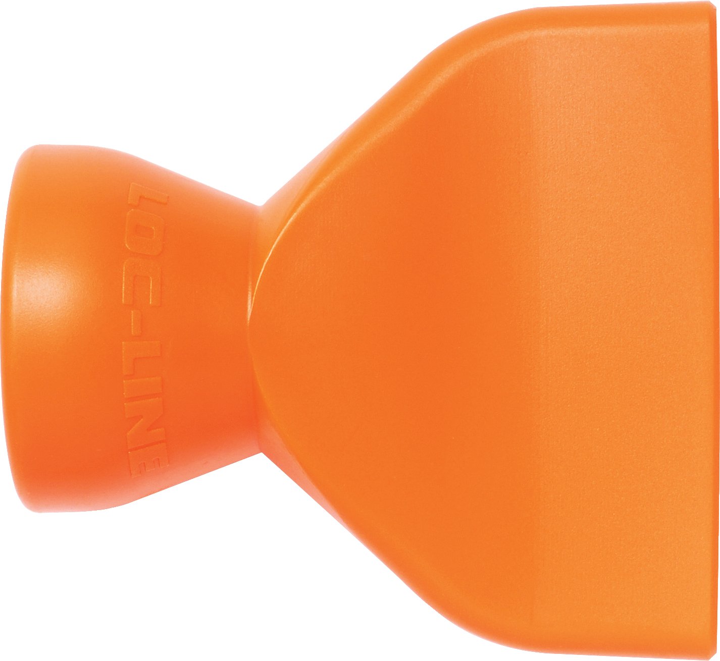 Loc-Line Coolant Hose Component, Acetal Copolymer, Straight Flow Nozzle, 1-5/8" Width, 1/2" Hose ID (Pack of 2)