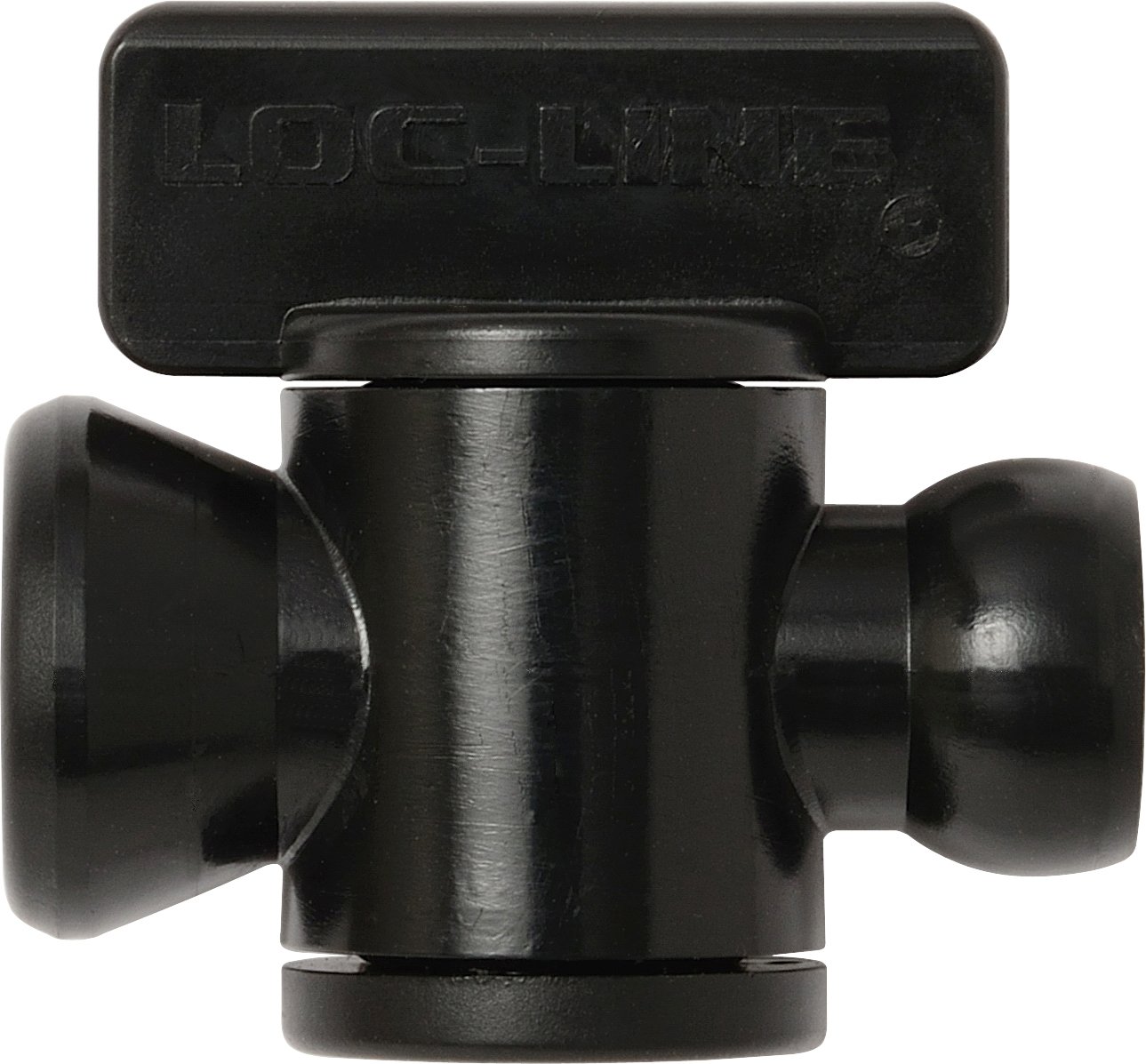 Loc-Line Coolant Hose Component, Black Acetal Copolymer, in-line Valve, 1/4" Hose ID, 30 PSI (Pack of 10)