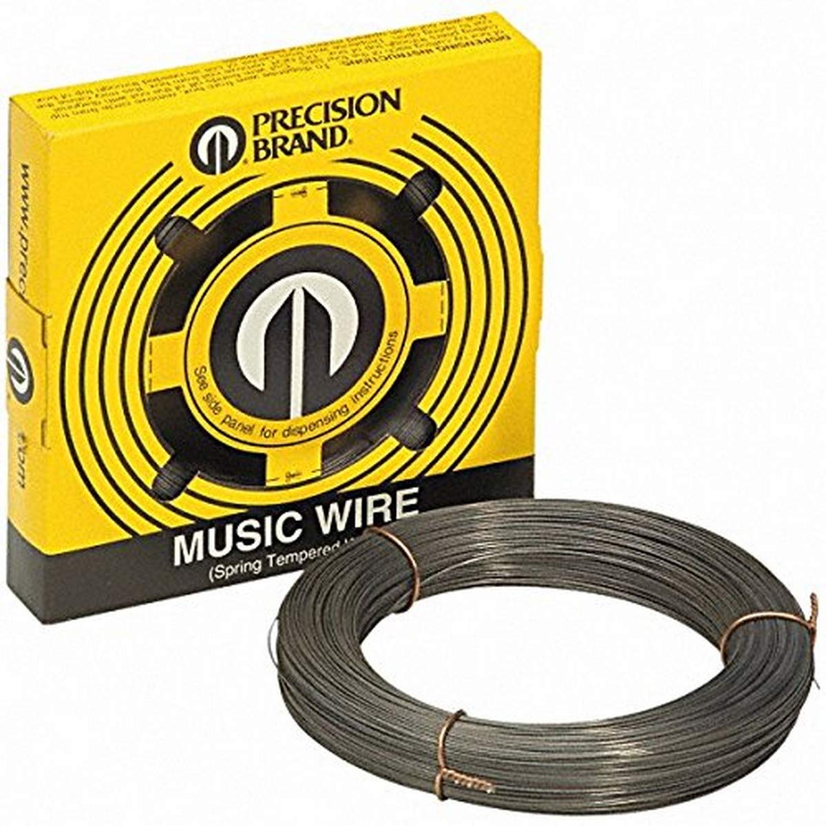 Precision Brand 039-21063 Music Wire, 0.063? Diameter, 1 lb. Coil, High Carbon, Spring Tempered, C1085 Steel, 293 KSI Min Tensile Strength, 324 KSI Max Tensile Strength