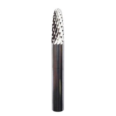 Burr DCut 6.35x15.88 1/4 Shank Tree Ball Nose Carbide SF-1