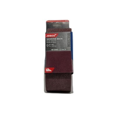 Sanding Belts 3”(76mm) x 18” (457mm) 40grit 5pack