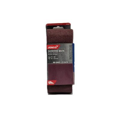 Sanding Belts 3”(76mm) x 18” (457mm) 80grit 5pack