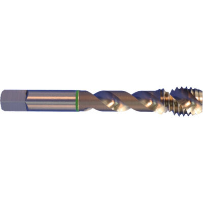 Morse Cutting Tools 88709 4002 1"-8 H4 SPFL BRT - Green Ring Spiral Flute Tap